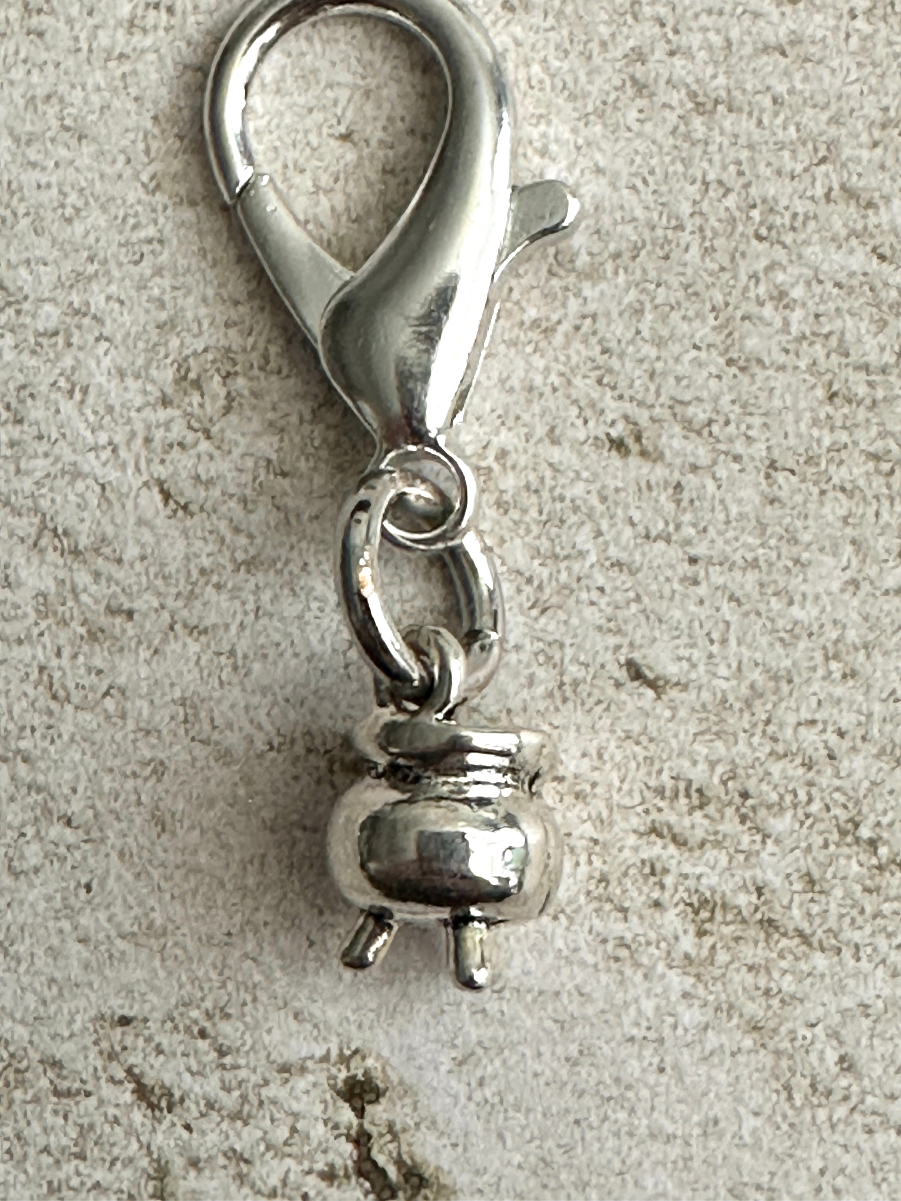 Witchy Mini Cauldron Zipper Pull Charm