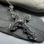 Scottish Skinnet Cross Necklace