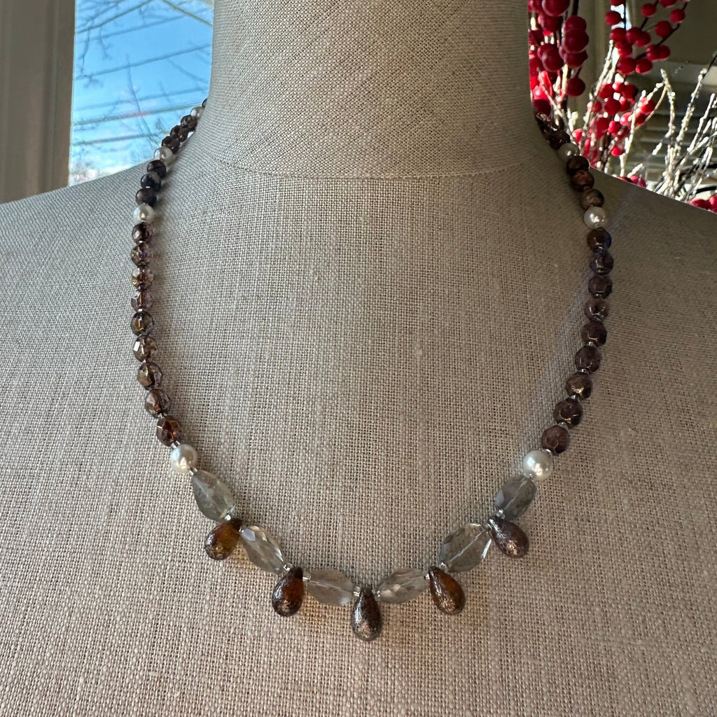 Autumn Whisper Crystal Necklace