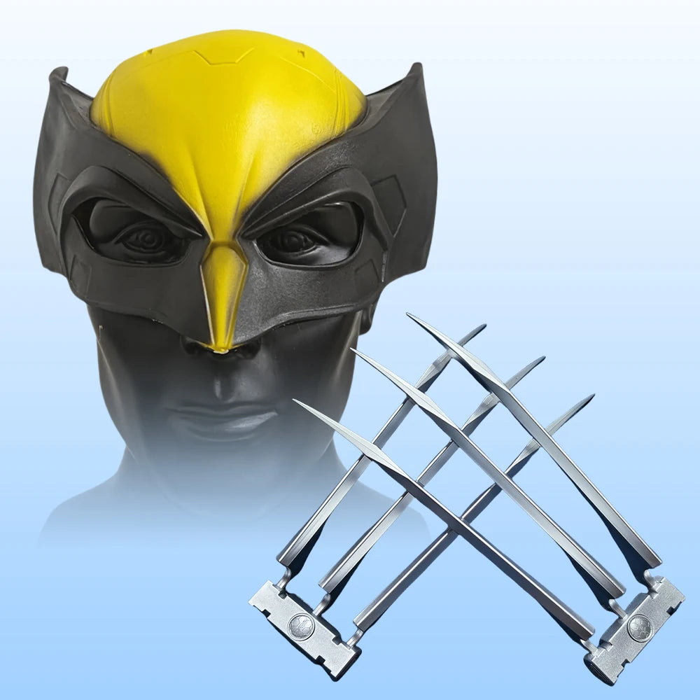 25cm Wolf Claws Cosplay Superhero James Howlett Wolverine Mask Breakproof Realistic Plastic Wolf Claw Halloween Role Play Props