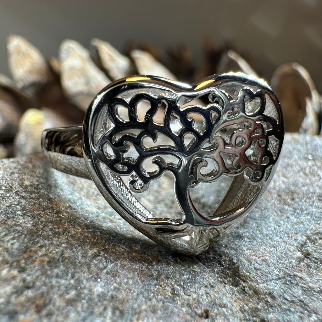 Heart Tree of Life Ring