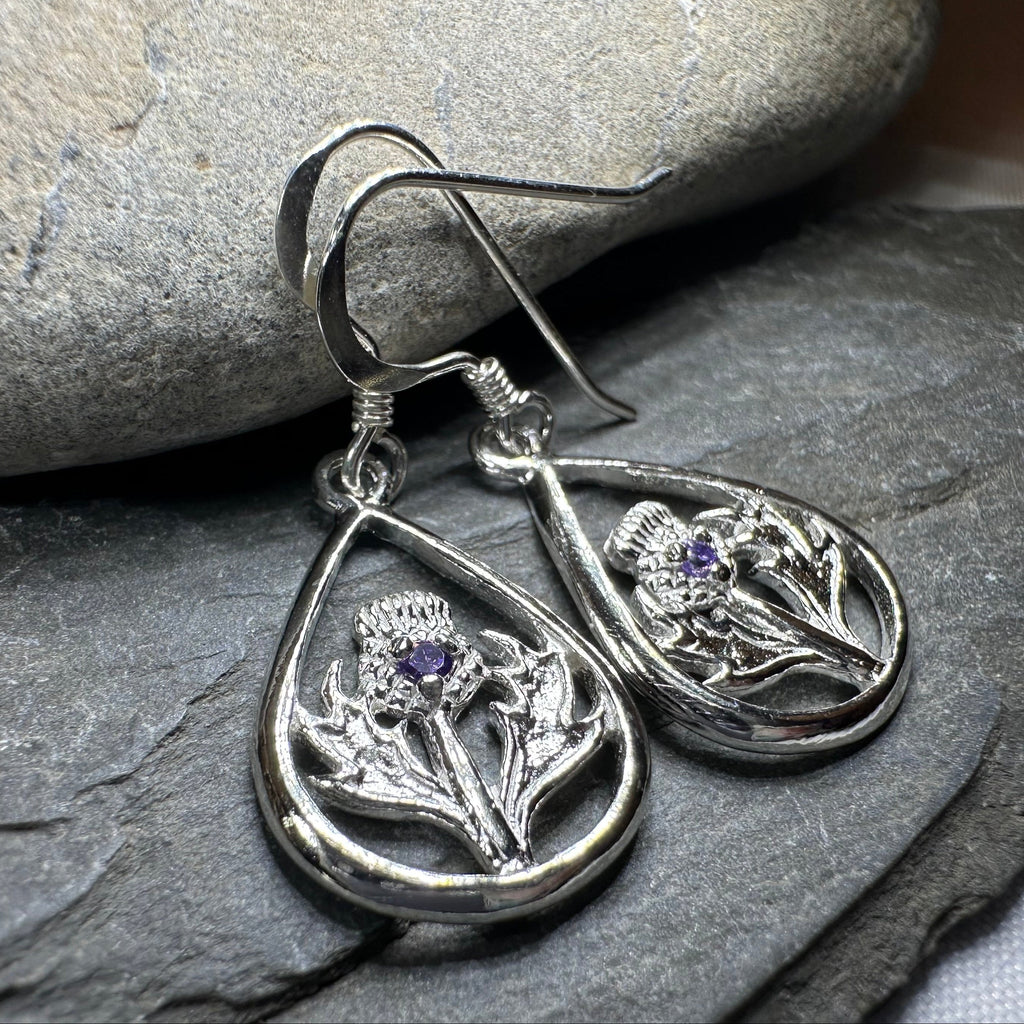 Realistic Thistle Earrings