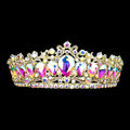 Teardrop Stone Accented Crown Tiara