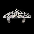 Crystal Rhinestone Happy Birthday Party Tiara