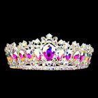 Teardrop Stone Accented Crown Tiara