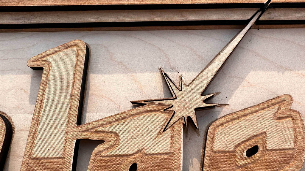 Galaga Arcade Game Marquee Wood Wall Art - 