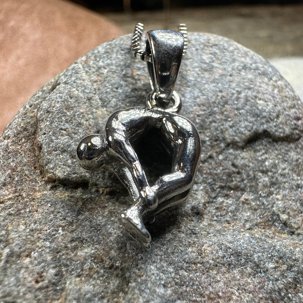 Yoga Pose Om Necklace