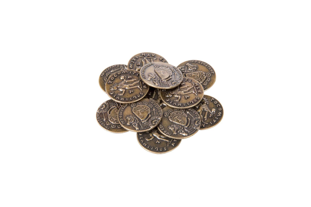 Roman Themed Gaming Coins - Medium 25mm (12-Pack) - 