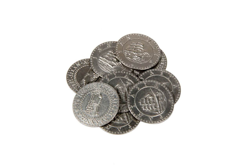 Pirate Ships Themed Gaming Coins - Large 30mm (9-Pack) - 