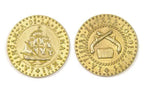 Pirate Ships Themed Gaming Coins - Jumbo 35mm (6-Pack) - 