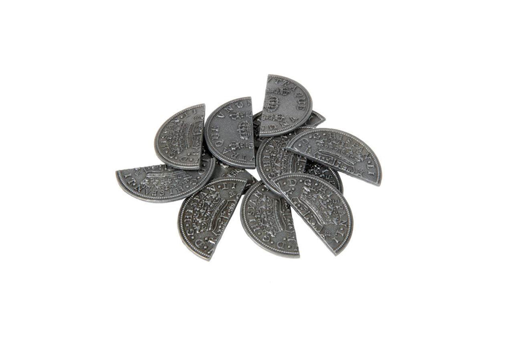 Pieces of Eight Themed Gaming Coins - Medium 25mm (12-Pack) - 