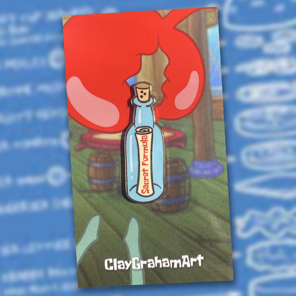 Secret Formula 1.5" Hard Enamel Pin