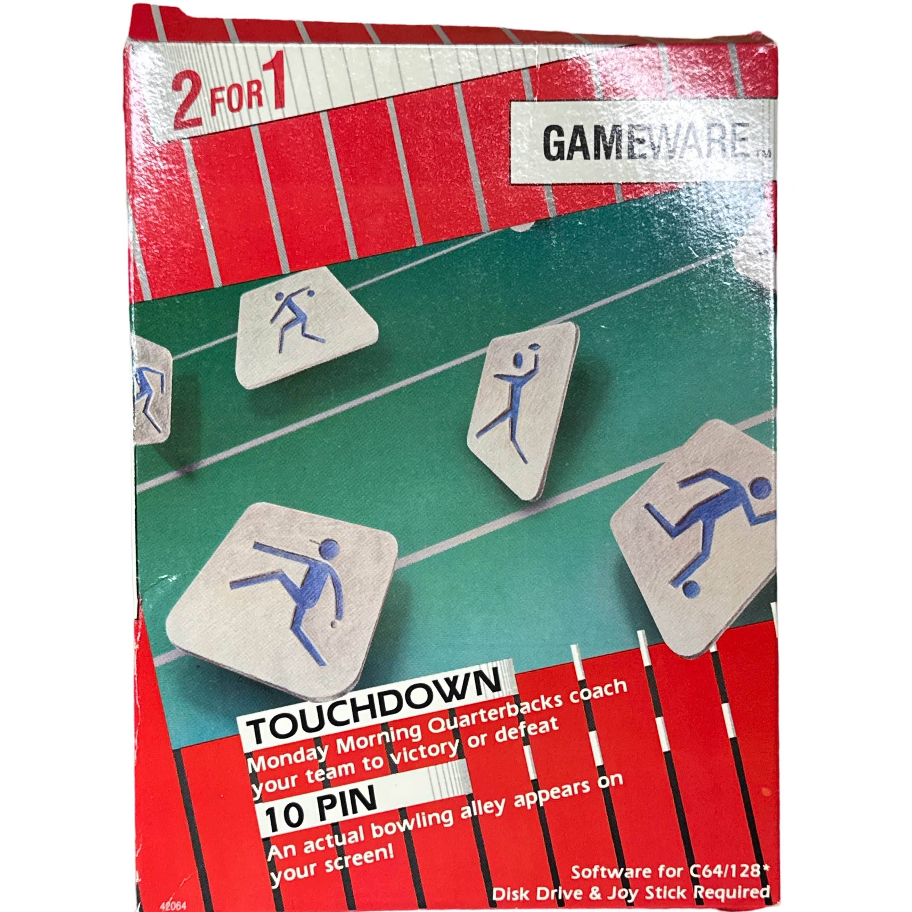 Touchdown | 10 Pin (2 for 1) - Commodore 64/128 - 