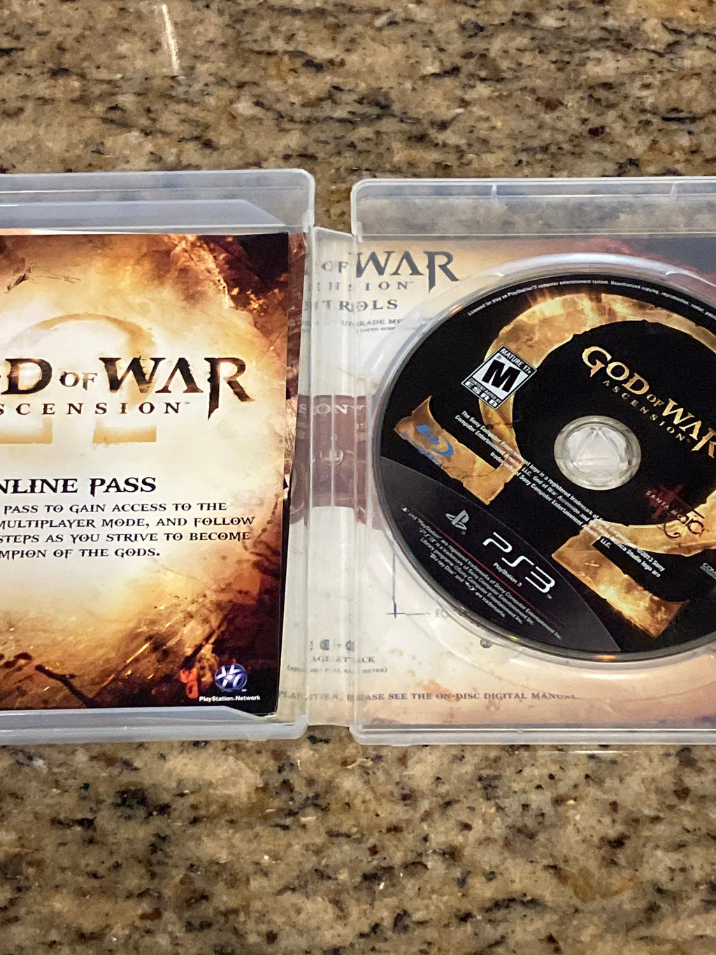 God of War Ascension (PS3) - no manual