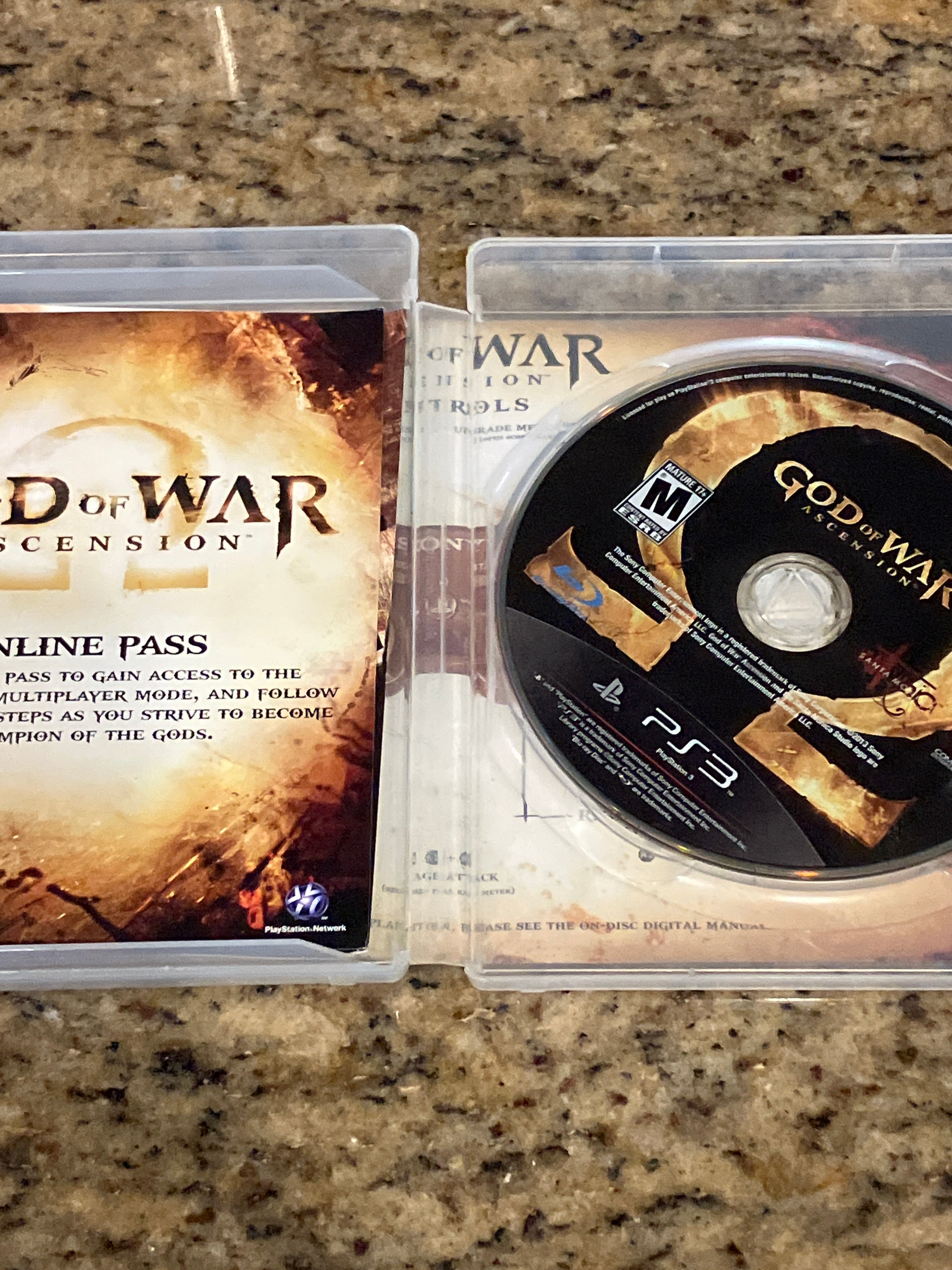 God of War Ascension (PS3) - no manual