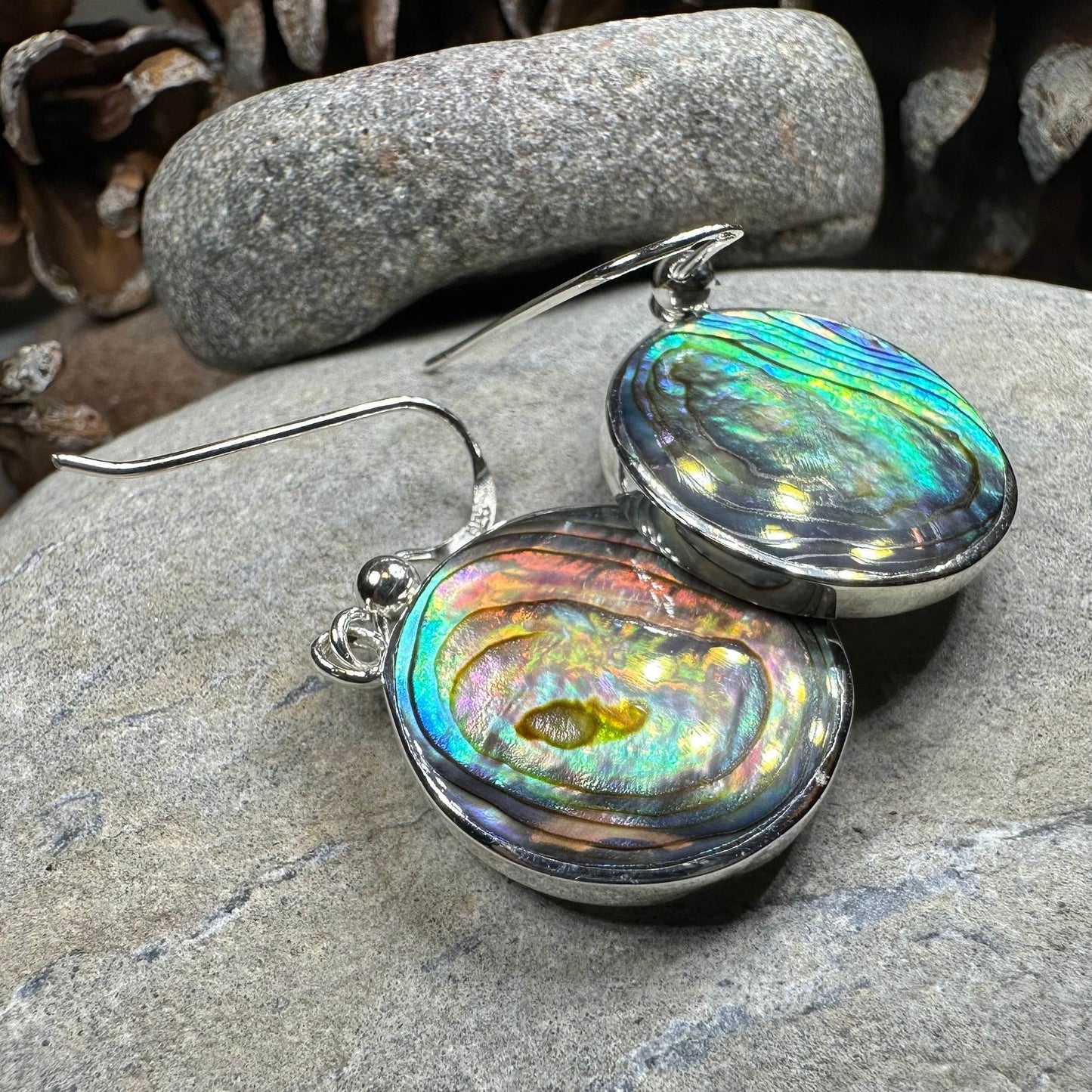 Robyn Tree of Life Earrings - Abalone Shell
