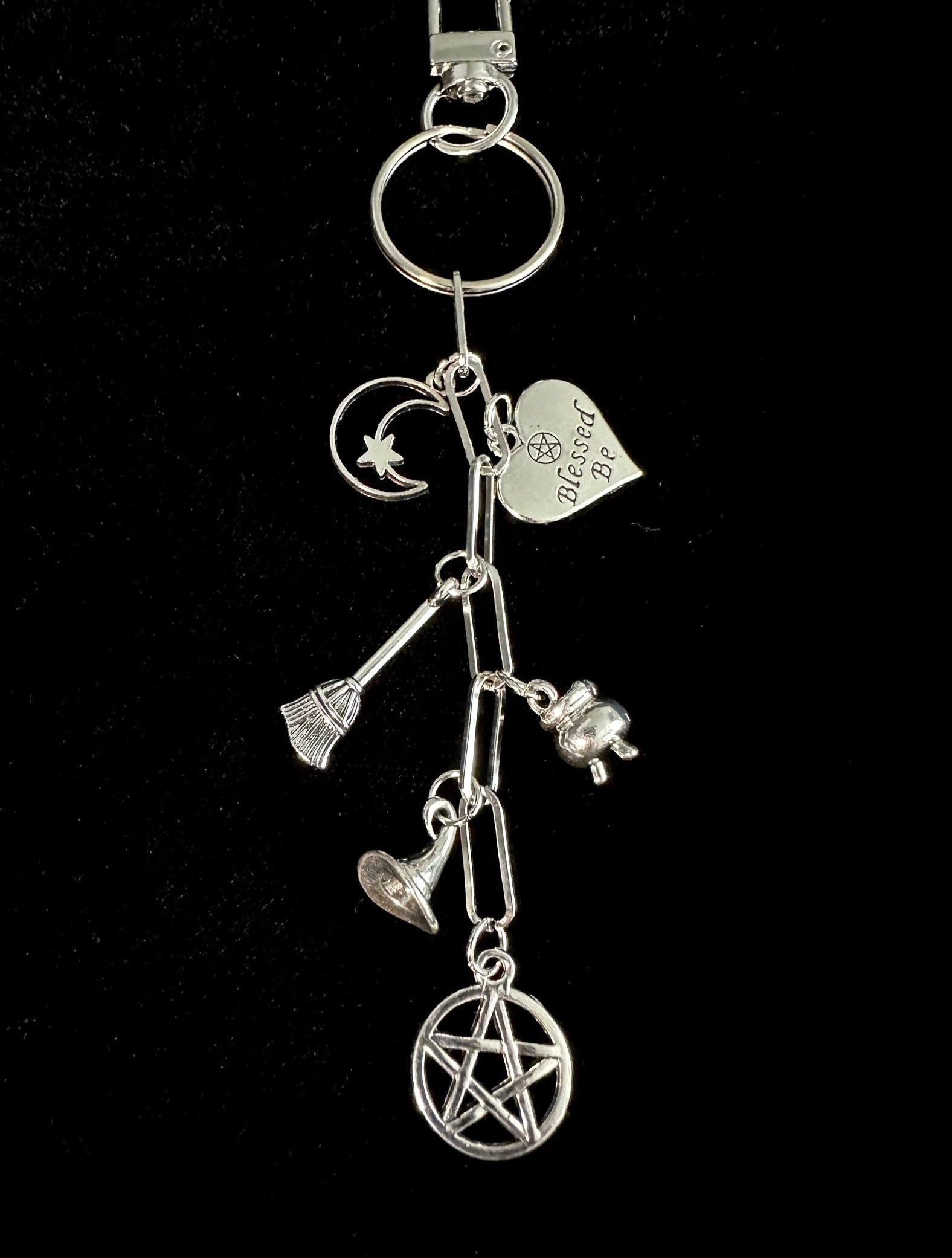 Witchy Bag Charm Keychain