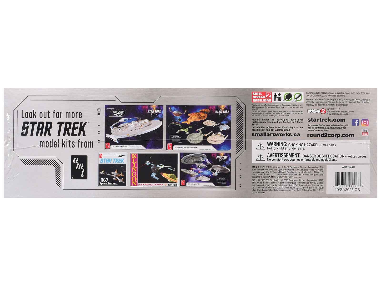 Skill 2 Model Kit U.S.S. Enterprise NCC-1701-E Space Ship "Star Trek: First Contact" (1996) Movie 1/1400 Scale Model by AMT