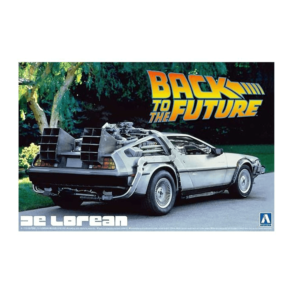 Aoshima: Back to the Future Part I DeLorean 1/24 Scale Model Kit #BT-01 - 