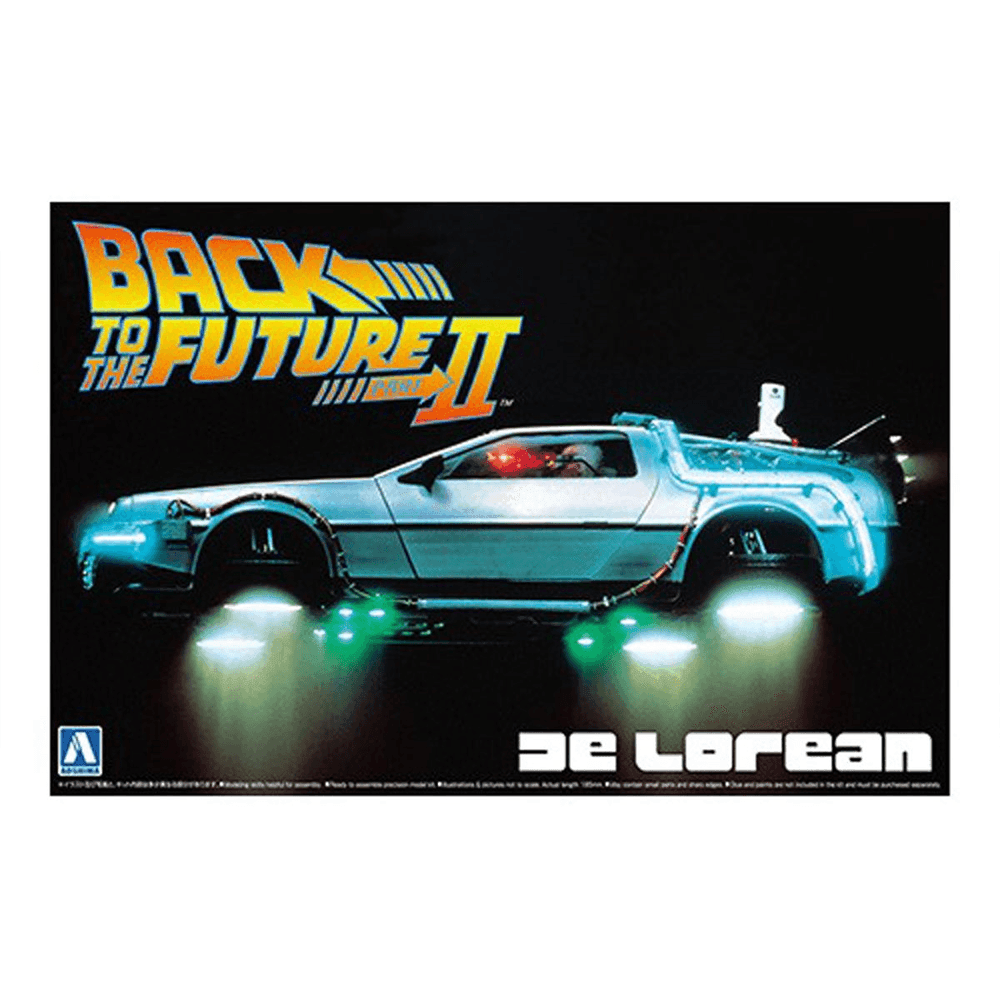 Aoshima: Back to the Future Part II DeLorean 1/24 Scale Model Kit #BT-02 - 
