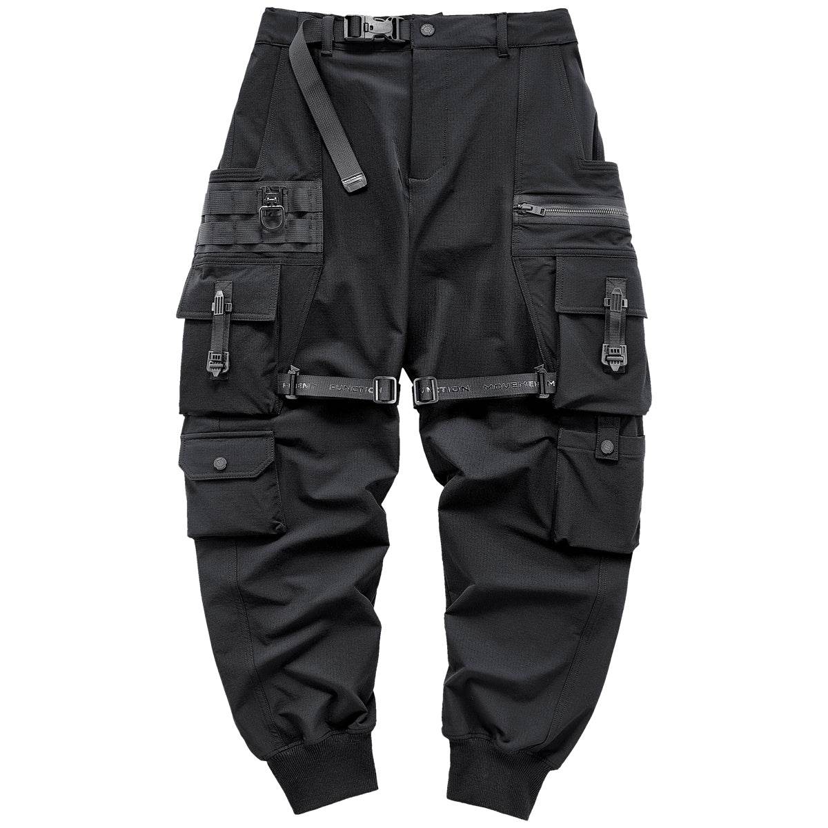 APP172 Black Techwear Pants - Black / S
