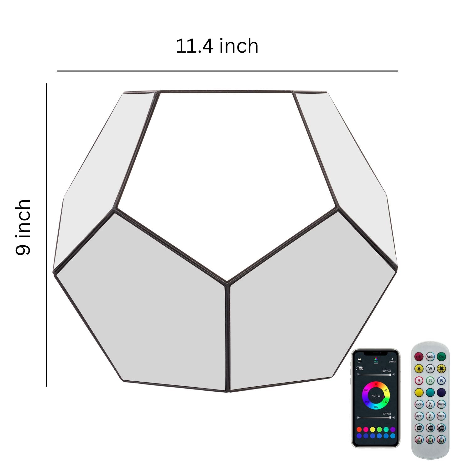 Infinity Dodecahedron Magic Table Lamp