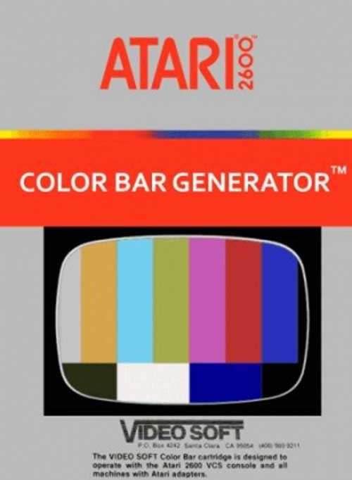 Color Bar Generator (Atari 2600) - Game Manual Only