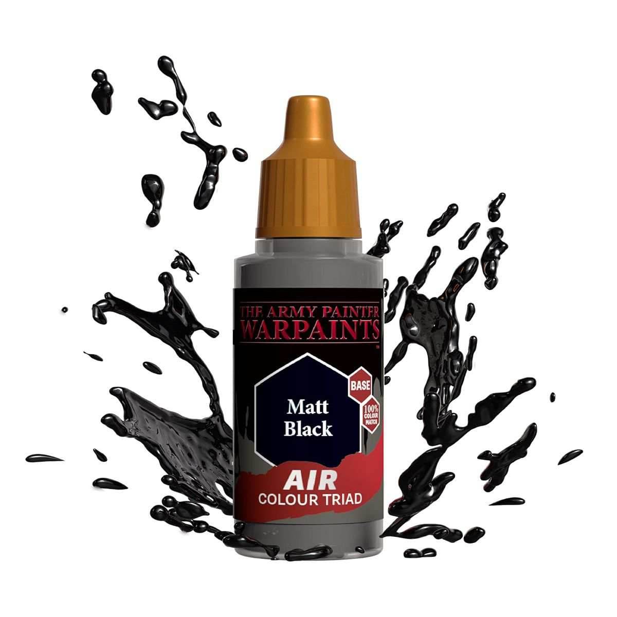 Army Painter Warpaints Air: Matt Black 18ml - 