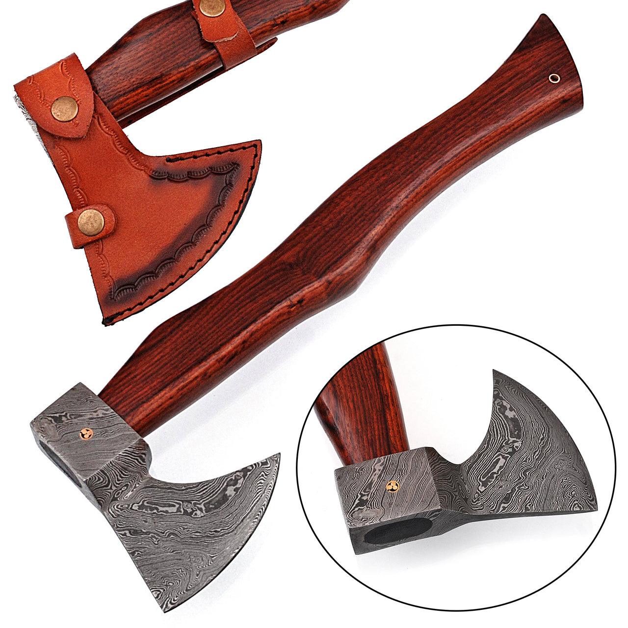 Hook Claw Damascus Steel Functional Outdoor Axe-0