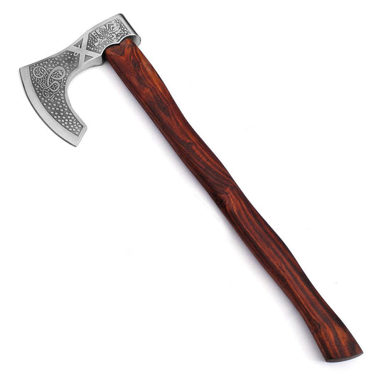 Call to Battle Carbon Steel Medieval Viking Bearded Axe-0