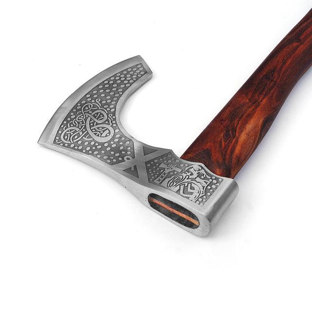 Call to Battle Carbon Steel Medieval Viking Bearded Axe-2