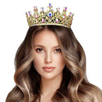 Round Teardrop Stone Accented Princess Tiara