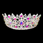 Round Teardrop Stone Accented Princess Tiara