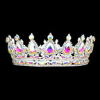 Teardrop Stone Accented Crown Tiara