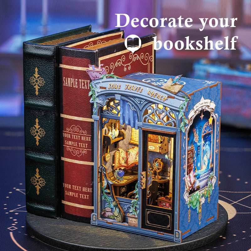Soul Travel Agency Dollhouse Book Nook Kit - Miniature Wizardi Roombox Kit - 