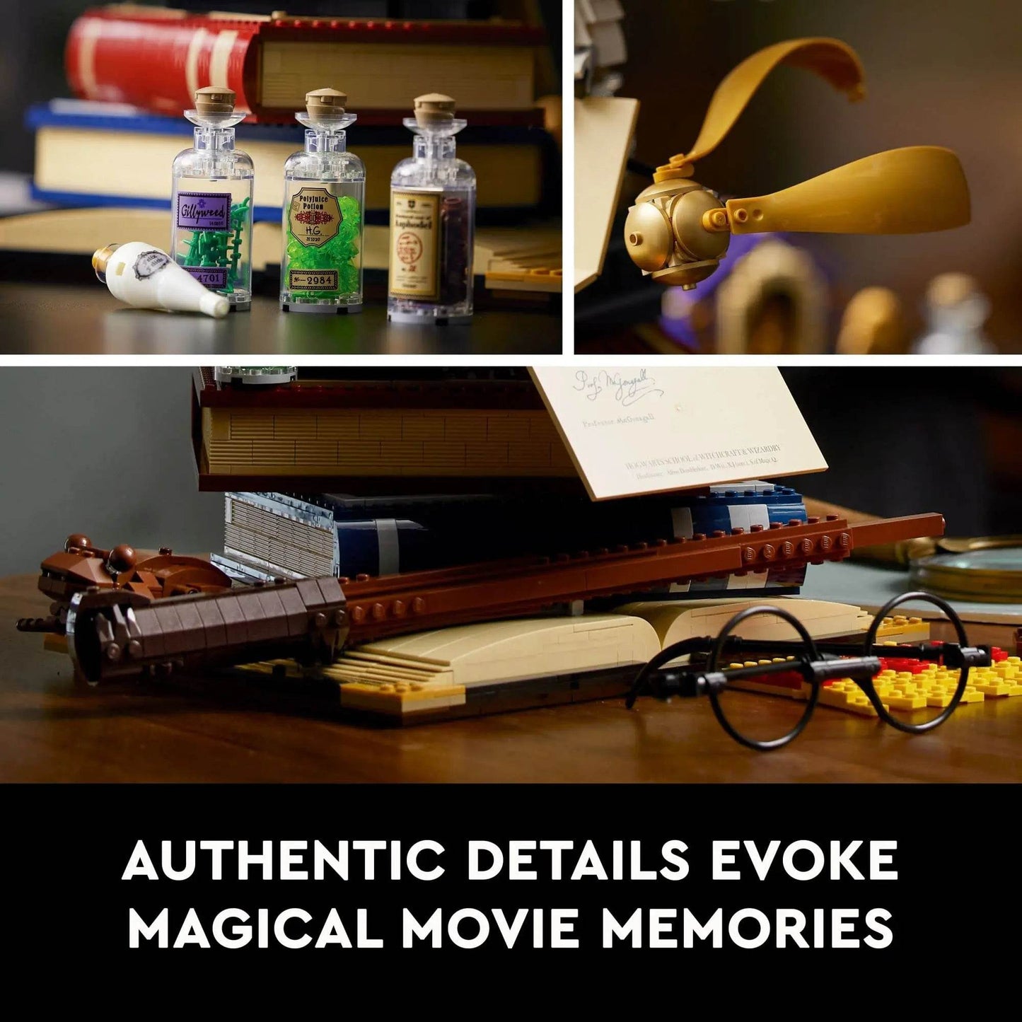 LEGO & Harry Potter Hogwarts Icons Collectors' Edition 76391 Collectible 20th Anniversary Set for Adults Gift (3010 Pieces) - 76391