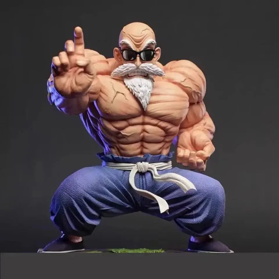 9cm Anime Dragon Ball Mini Figure Goku Kame Sennin Figurine Muscle Master Roshi PVC Action Figure Model Children Dolls Gift Toys