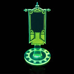 Acrylic Objective Flags - Fluorescent Green