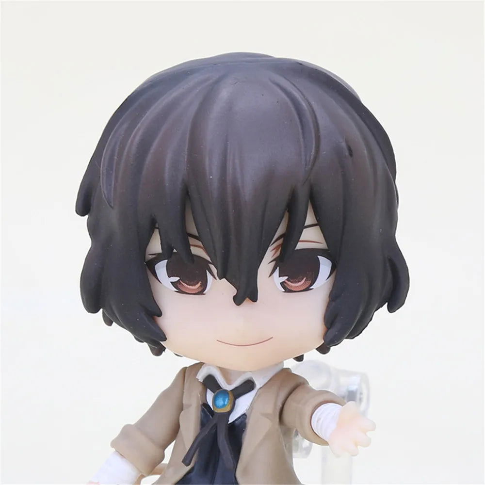 Action Figures Bungo Stray Dogs, Dazai Osamu, Nakahara Chuuya, Kawaii Chibi Cute Anime Figurines 10 cm