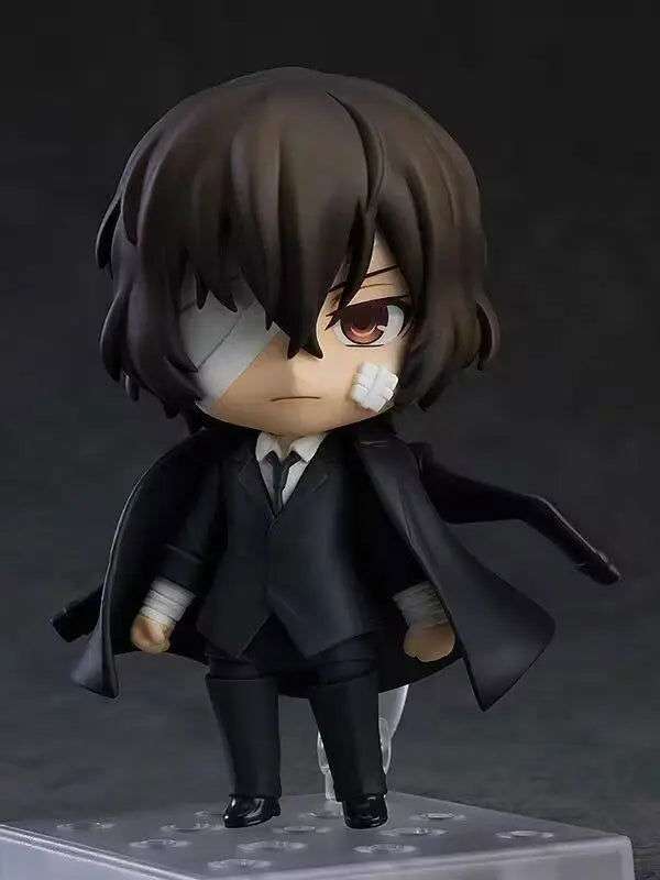 Action Figures Bungo Stray Dogs, Nakajima Atsushi, Dazai Osamu, Kawaii Chibi Cute Anime Figurines Collector 10 cm