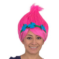 Princess Troll Movie Pink Adult Deluxe Halloween Costume Cosplay Wig