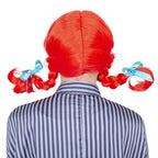 Fast Food Red Hair with Braids Adult Deluxe Halloween Costume Cosplay Wig
