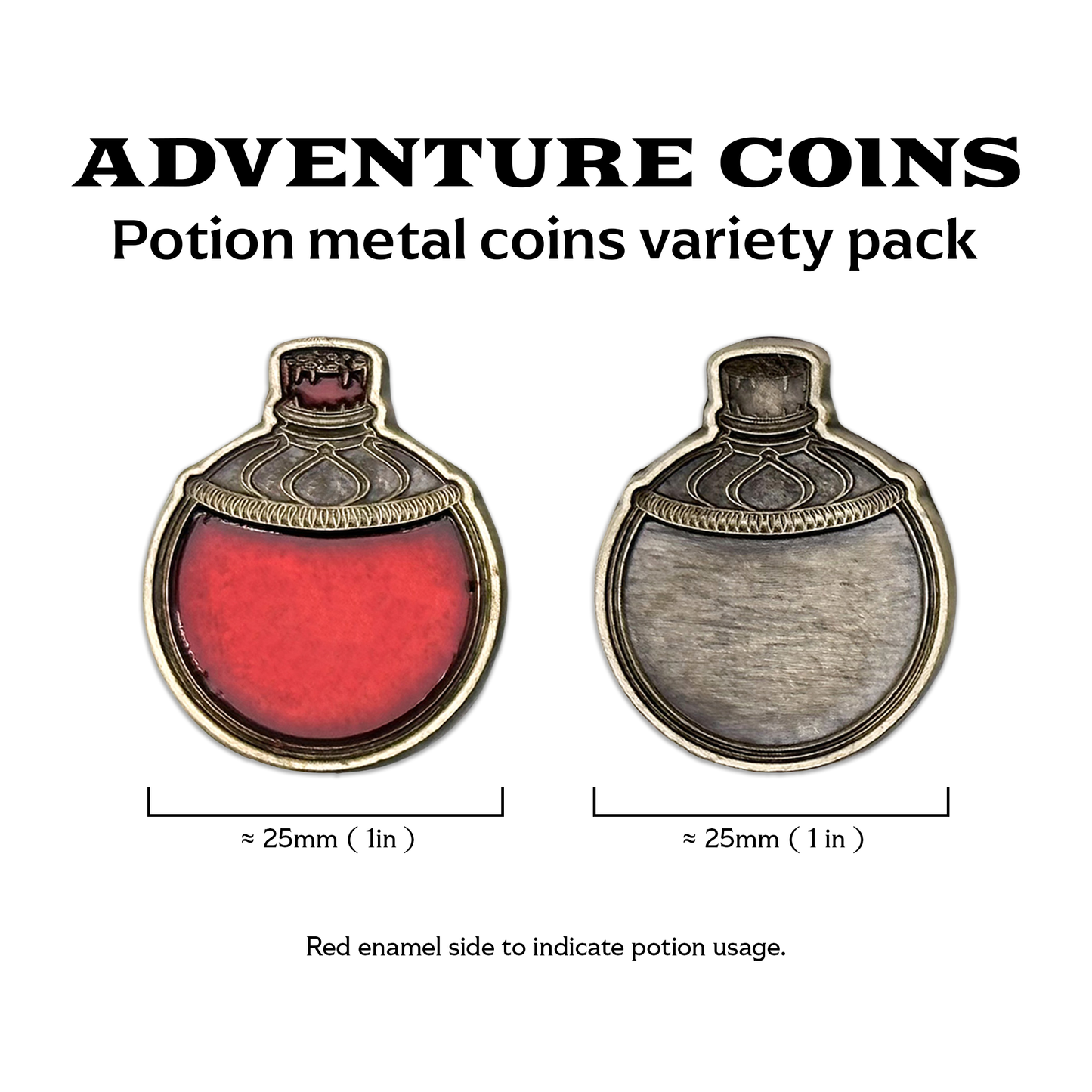 Adventure Coins - Potion Metal Coins Variety Pack