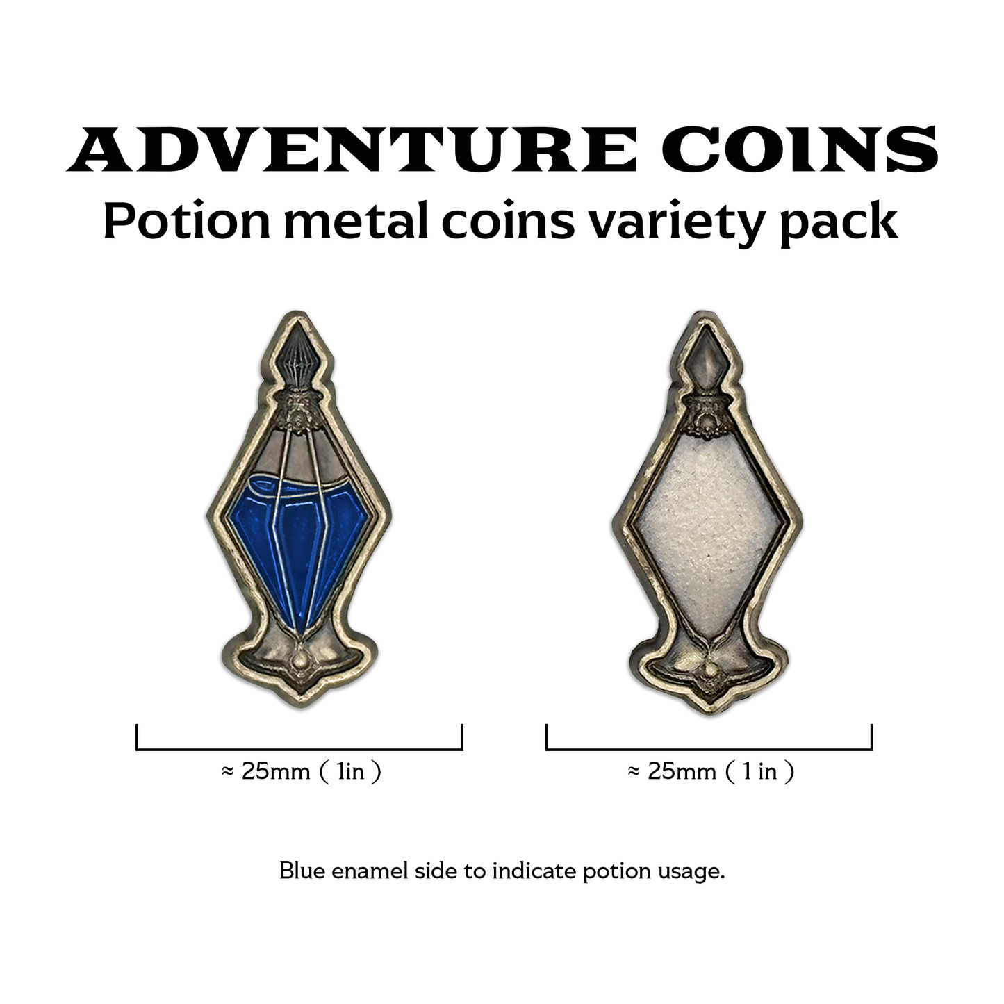 Adventure Coins - Potion Metal Coins Variety Pack