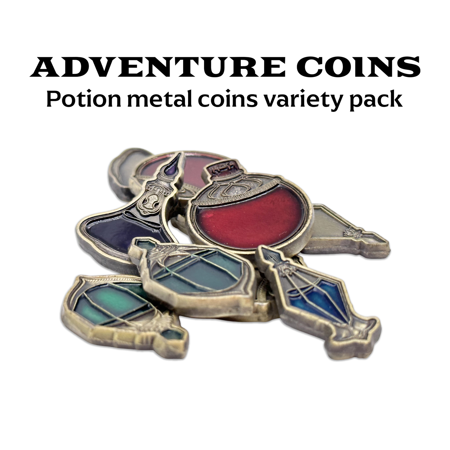 Adventure Coins - Potion Metal Coins Variety Pack