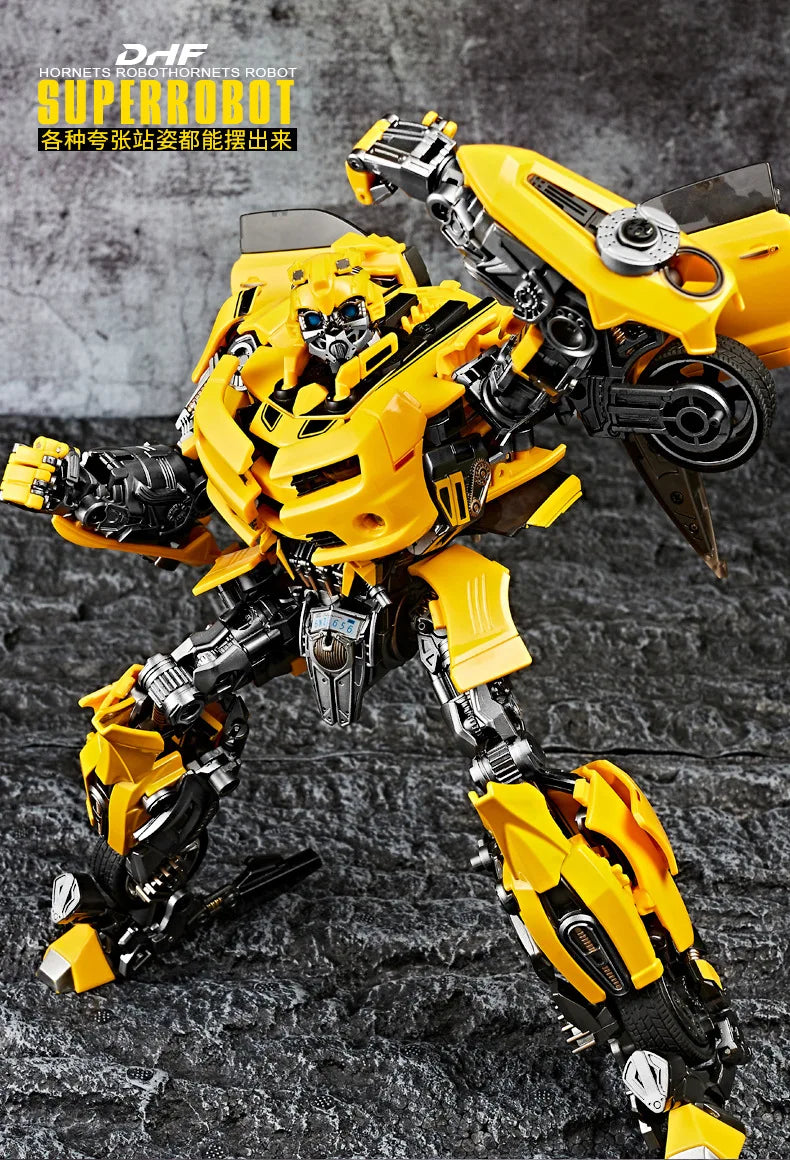 Optimus Prime and Bumblebee Autobots Anime Figures, Transformation Robot Toys 30 CM