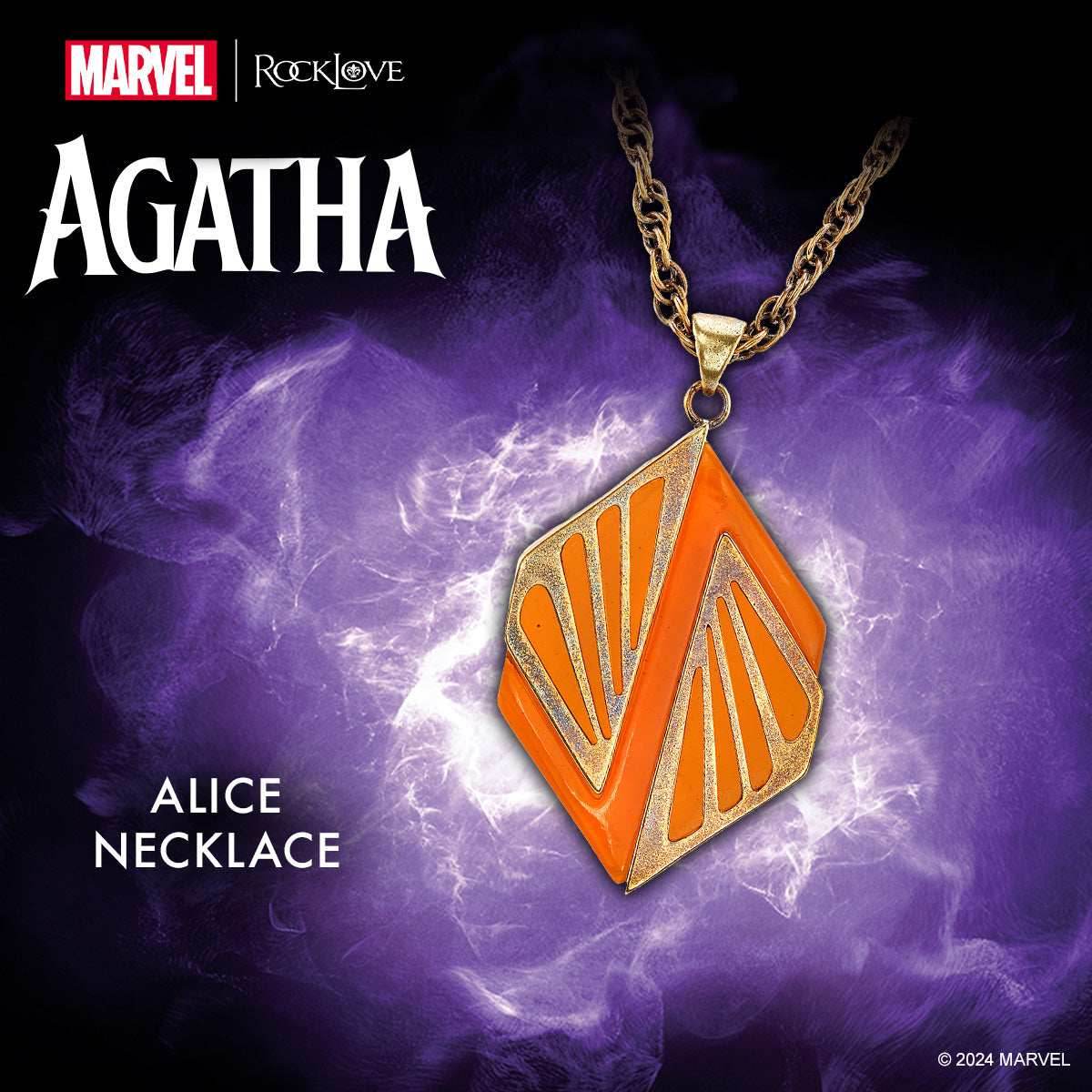 Marvel X RockLove MARVEL STUDIOS AGATHA ALL ALONG Alice Necklace - 