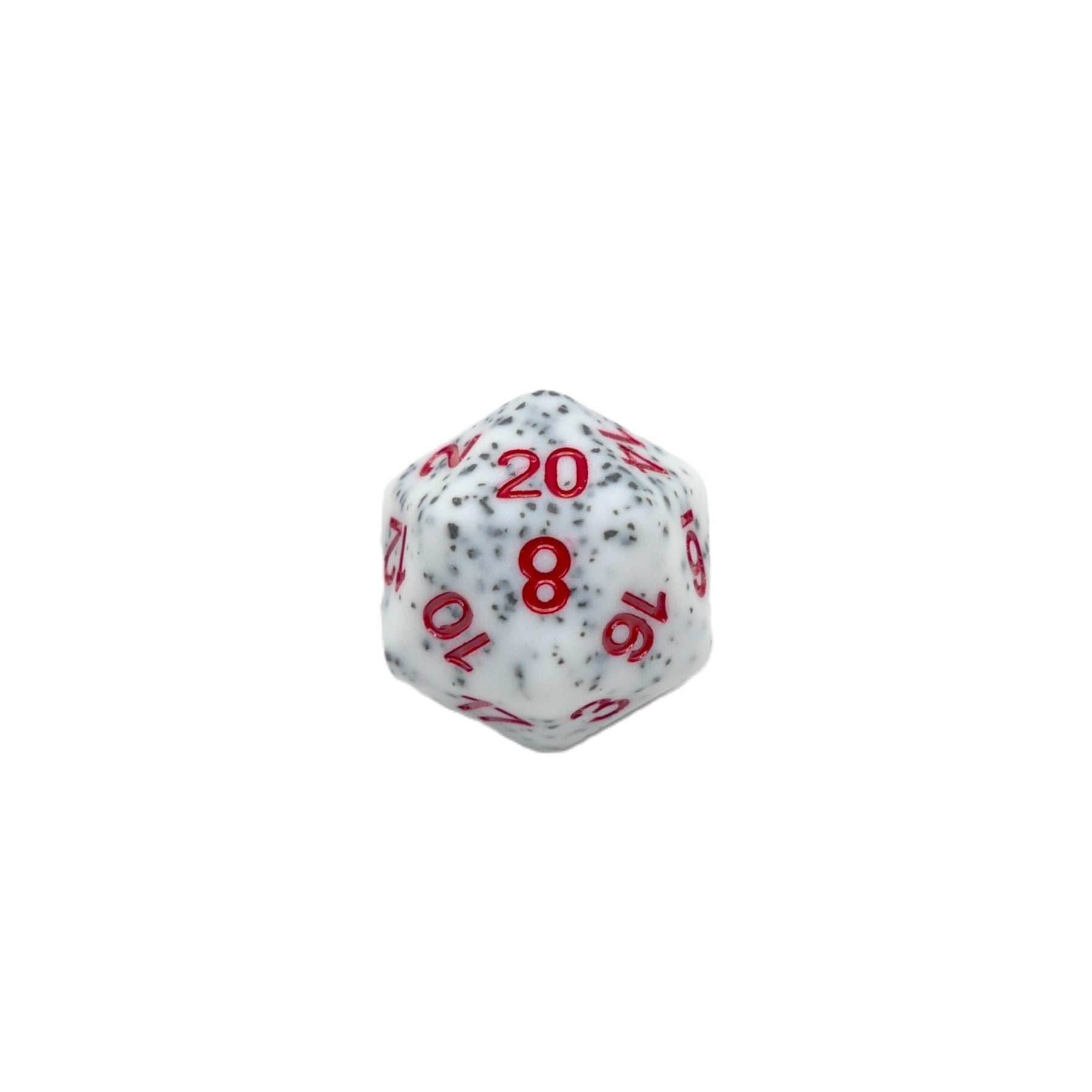 Alabaster Malphite - 7 Piece DnD Dice Set | Acrylic RPG Gaming Dice - 