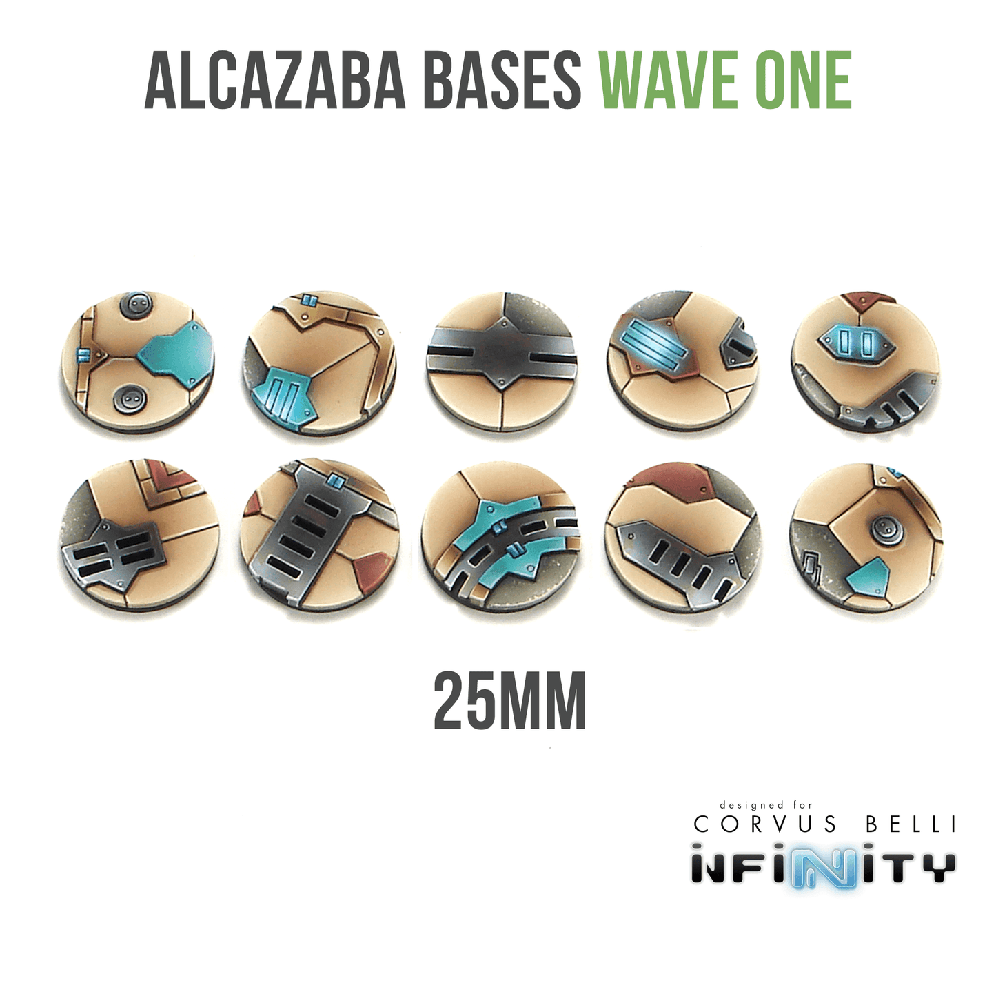 Alcazaba Bases - 25mm (10)