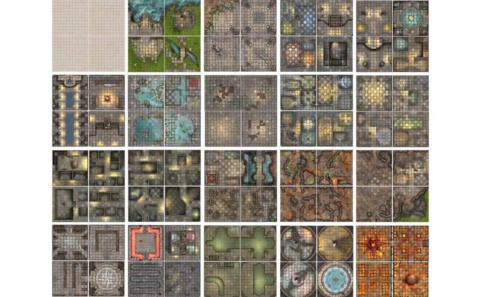 Books of Battle Mats: The Dungeon - 